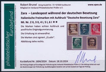 Duitse Rijk - Bezetting van Zara 1943 - Italiaanse, Gestempeld