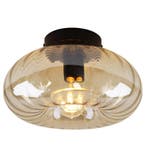 Retro plafondlamp amber, Diane, Ophalen of Verzenden, Nieuw, Glas, Retro