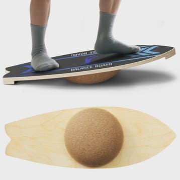 Balance Board Wood Sportneer Indoor Board Skateboard, Indoor, Verzenden, Nieuw