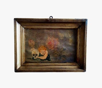 Paneel - Hout - Memento Mori - XIX