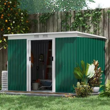 Metalen Tuin/Gereedschapsschuur met Grote Schuifdeur Groen, Tuin en Terras, Verzenden, Nieuw