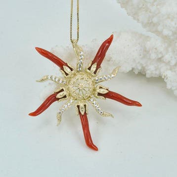 Koraal - Zilver, Verguld - Ketting met hanger - CORALLO, Nieuw