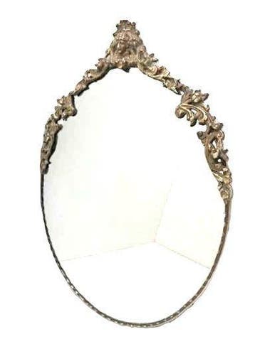 Spiegel - Messing, Glas, Hout - 53 cm