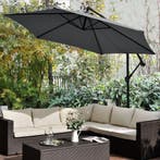 Parasol Brazil - 3m - Donkergrijs, Verzenden, Nieuw