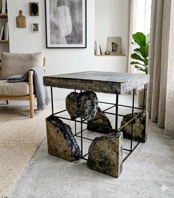 Wallavibe - D.B - Bijzettafel - Kubus salontafel – Geen