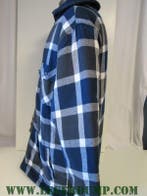 Thermo overhemd blauw/zwart met fleece voering (Kleding), Ophalen of Verzenden, Nieuw