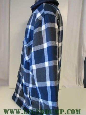 Thermo overhemd blauw/zwart met fleece voering (Kleding), Ophalen of Verzenden, Nieuw