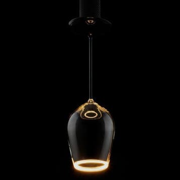 Segula LED Floating glas Wijn Smokey met zwarte basis, Ophalen of Verzenden, Nieuw