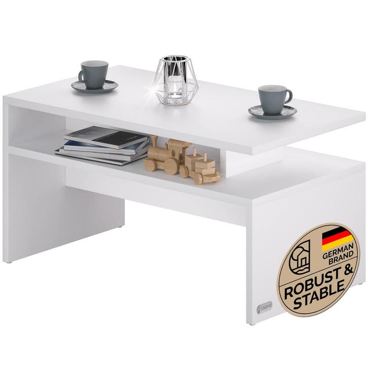 Salontafel Sacramento Wit 95x55x50cm (Meubelen, Interieur), Huis en Inrichting, Complete inboedels, Verzenden