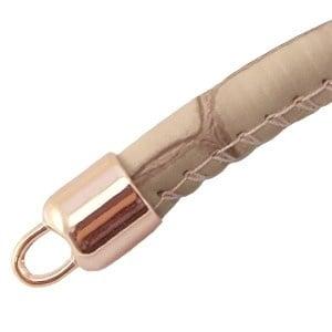 2x Eindkapje ca. 13.8 x 8.1mm super light rose gold Gat:..., Ophalen of Verzenden, Nieuw, Draad