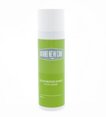 BrandNewCake Cacaoboter spray Velvet Groen 250ml, Verzenden, Nieuw