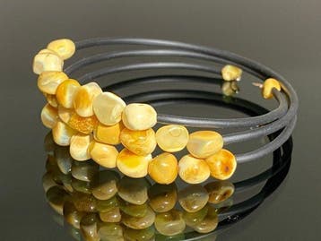 Baltische barnsteen armband - Barnsteen (Zonder