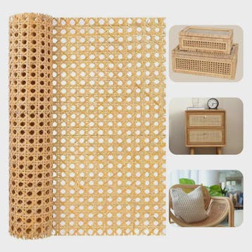 Rattan Rotan Webbing 40-45cm Breed - Natuurlijk Rotan Gaas v, Verzenden, Nieuw