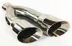 2X 4inch uitgang - 2,5 inch ingang uitlaat sierstuk, Ophalen of Verzenden, Nieuw