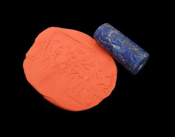 Sumerisch Lapis Cylinder seal - 34 mm (Zonder minimumprijs)