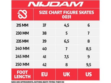 Nijdam Grace Glider - Kunstschaats - Hardboot - Wit/Zilver -, Verzenden, Nieuw, Nijdam