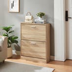 Schoenenkast Sykkylven 2 kleppen sonoma eiken 81x63x24 cm [e, Huis en Inrichting, Verzenden, Nieuw