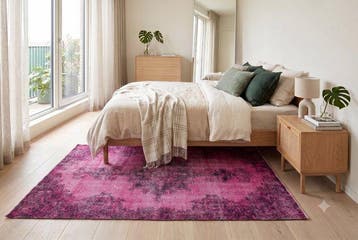 Roze vintage - Vloerkleed - 220 cm - 120 cm - met, Nieuw