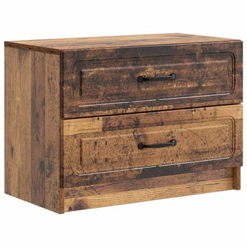 vidaXL Nachtkastje met lade Oud hout 62 x 34,5 x 44,5 cm, Minder dan 45 cm, Verzenden, Nieuw, Minder dan 55 cm