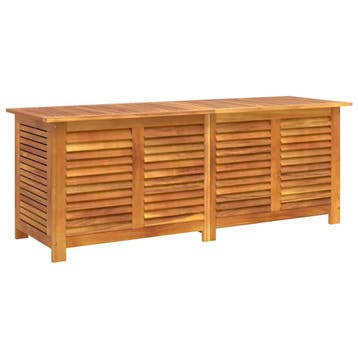 vidaXL Tuinbox met jaloezieën 150x50x56 cm massief, Verzenden, Nieuw