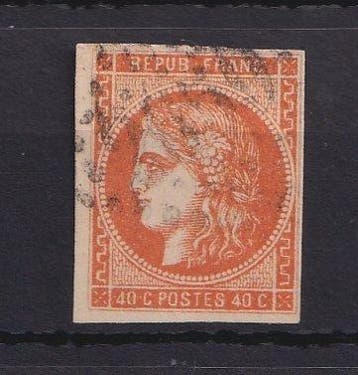 Frankrijk 1870 - Poststempel GC2659 van Nîmes, Bordeaux 40c, Gestempeld