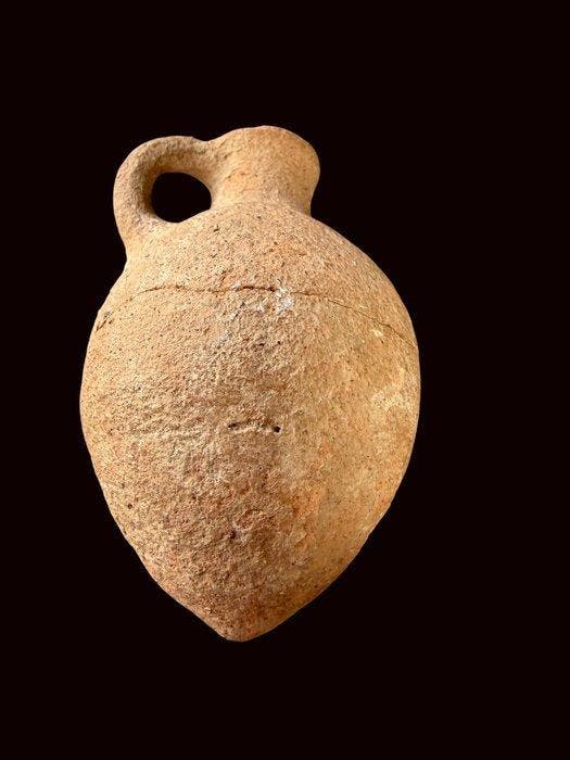 Bronstijd Terracotta Kanaänietische werper. Spaanse, Verzamelen, Mineralen en Fossielen