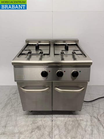 RVS Combisteel Dubbele Friteuse 2 x 18 liter 400V Horeca, Ophalen of Verzenden, Gebruikt