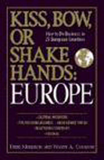Kiss, Bow, or Shake Hands: Europe - Terri Morrison, Verzenden, Zo goed als nieuw, Terri Morrison