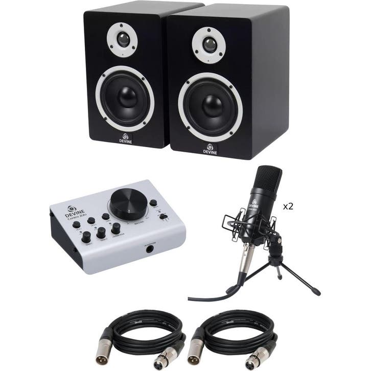 Devine Centro 2i2o recording bundle - monitoren, kabels en, Audio, Tv en Foto, Professionele Audio-, Tv- en Video-apparatuur, Verzenden