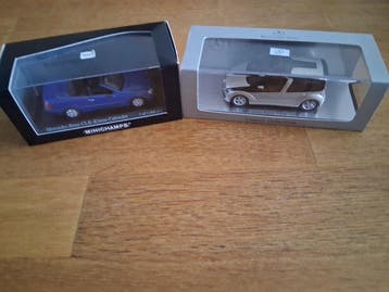 Minichamps, Spark 1:43 - Modelauto (2) - Mercedes-Benz CLK, Nieuw