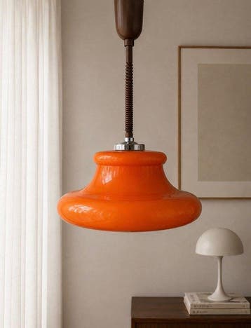 meblo - Plafondlamp - Grote lamp uit de Space Age, midden