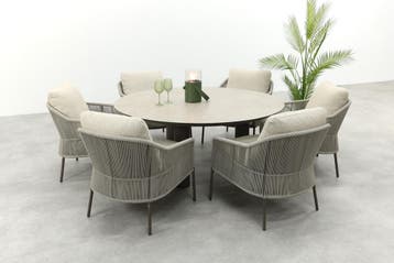 Taste Florence/Donato ronde low dining tuinset - Terre, Verzenden, Nieuw, Overige materialen, Tuinset