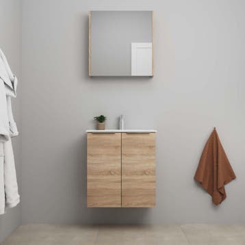 On-Line Badkamermeubelset - 60 cm - Voorgemonteerd - 2, Huis en Inrichting, Badkamer | Badkamermeubels, Ophalen of Verzenden, Nieuw