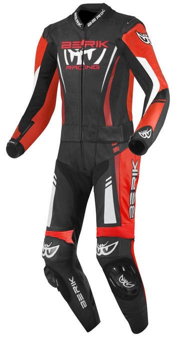 Berik Absolute GP2 Zwart Neon Rood Wit 2-Delig Motorpak, Nieuw met kaartje, Berik, Heren, Combipak