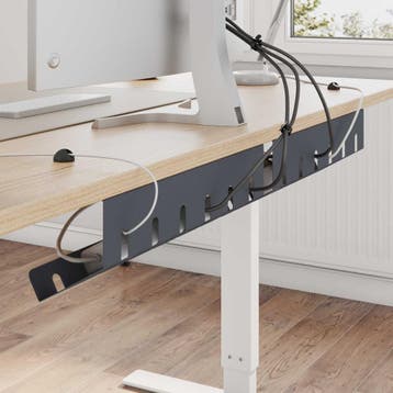 vidaXL Kabelgoot voor onder bureau 2 st Antracietkleurig, Verzenden, Nieuw