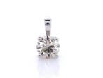Zonder minimumprijs - Hanger - 14 karaat Witgoud - 0.51ct.