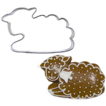 BrandNewCake Uitsteekvorm Schaap Liggend RVS 7cm, Hobby en Vrije tijd, Verzenden, Nieuw