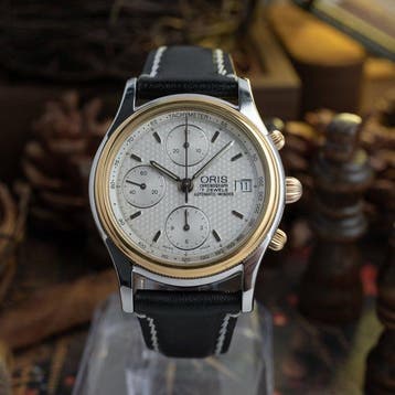 Oris - Chronograph Automatic Valjoux 7750 - Zonder, Sieraden, Tassen en Uiterlijk, Horloges | Heren, Nieuw