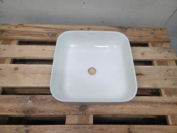 Keramische waskom 40 x 40 x 14 cm glans wit, Doe-het-zelf en Verbouw, Sanitair, Ophalen of Verzenden, Nieuw, Bad