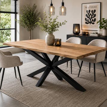 Stalen matrix zwart spinpoot 140 bij 80 cm en hoogte 73 cm, Ophalen of Verzenden, Nieuw