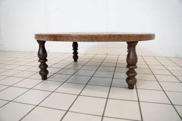 Grote Vintage Aztec Design Leren Salontafel, Ophalen of Verzenden, Nieuw