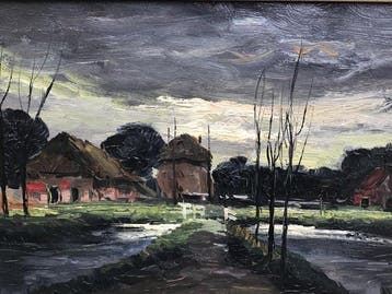 Toon Koster (1913-1990) - Bij het witte bruggetje