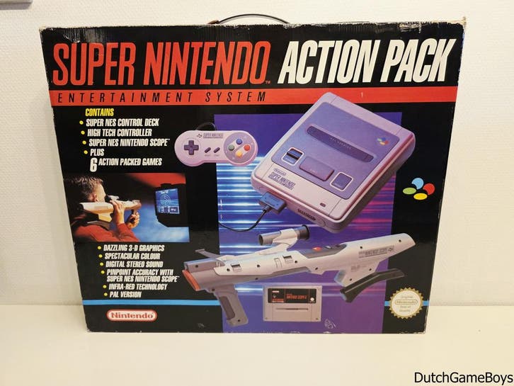 Super Nintendo / Snes - Console - Action Pack, Spelcomputers en Games, Spelcomputers | Nintendo Super NES, Gebruikt, Verzenden