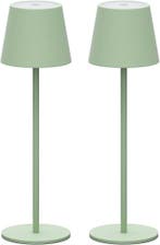 Tafellamp oplaadbaar - Slaapkamer - 2 Stuks - Groen - Klight, Verzenden, Zo goed als nieuw
