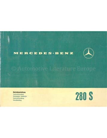 1970 MERCEDES BENZ 280 S INSTRUCTIEBOEKJE, Auto diversen, Handleidingen en Instructieboekjes