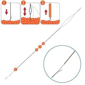 1 x Beadsmith Speedle Needle – zilverkleur – 76 mm, Ophalen of Verzenden, Nieuw, Kraal