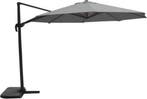 Zweefparasol VirgoFlex Grijs Ø350 cm, Kantelbaar, Nieuw, Ophalen of Verzenden, Zweefparasol