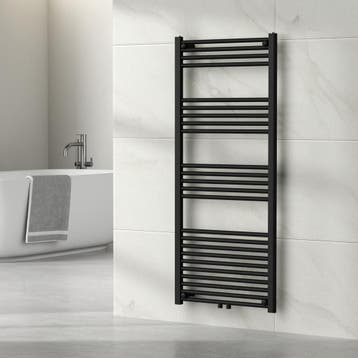 [neu.haus] Handdoekradiator Voss 140x60x3 cm zwart, Verzenden, Nieuw