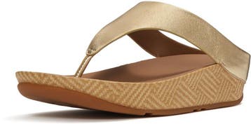 FitFlop - maat 37 - Lulu Lux Graphic-Weave Leather Toe-Post, Verzenden, Nieuw