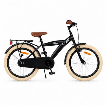 SJOEF Urban Jongensfiets 20 inch - Mat Zwart, Fietsen en Brommers, Fietsen | Kinderfietsjes, Verzenden, Nieuw, 20 inch of meer